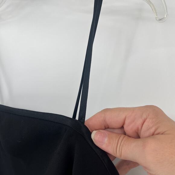 Vtg 90s Jones New York Asymmetric Dress Sz 6 LBD Slip Y2K Grunge Cocktail Hoco - Picture 3 of 12